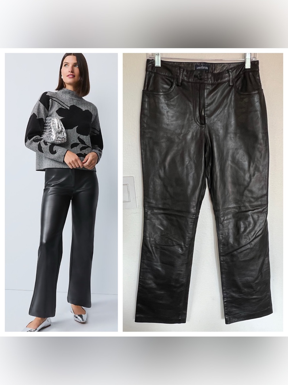 Ann Taylor 100% Leather Pants